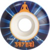 Satori Movement Illuminating White / Blue Skateboard Wheels - 51mm 101a (Set of 4)