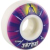 Satori Movement Illuminating White / Pink / Purple / Yellow Skateboard Wheels - 52mm 101a (Set of 4)