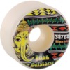 Satori Movement Brian Delatorre Ganesh White Skateboard Wheels - 52mm 101a (Set of 4)