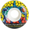 Satori Movement Gunes Ozdogan Stain Glass White Skateboard Wheels - 52.5mm 80d (Set of 4)