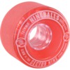 Sector 9 Nineballs Clear Red Skateboard Wheels - 61mm 78a (Set of 4)