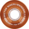 Sector 9 Nineballs Root Beer Skateboard Wheels - 58mm 78a (Set of 4)