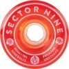 Sector 9 Nineballs Clear Red Skateboard Wheels - 65mm 78a (Set of 4)
