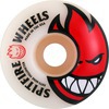 Spitfire Wheels Bighead White / Red Skateboard Wheels - 52mm 99a (Set of 4)