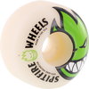 Spitfire Wheels Bighead White / Green Skateboard Wheels - 59mm 99a (Set of 4)