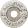 Spitfire Wheels Burners White / Silver Skateboard Wheels - 52mm 99a (Set of 4)
