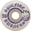 Spitfire Wheels Burners White / Purple Skateboard Wheels - 56mm 99a (Set of 4)