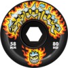 Spitfire Wheels 80HD Chrome Venom Black Skateboard Wheels - 58mm 80a (Set of 4)