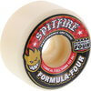 Spitfire Wheels Formula Four Conical Full White w/ Red Skateboard Wheels - 56mm 101a (Set of 4)