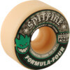 Spitfire Wheels Formula Four Conical White w/ Green & Black Skateboard Wheels - 54mm 101a (Set of 4)