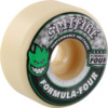 Spitfire Wheels Formula Four Conical White w/ Green & Black Skateboard Wheels - 56mm 101a (Set of 4)