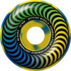 Spitfire Wheels Formula Four Classic Multiswirl Yellow / Blue / Green Skateboard Wheels - 53mm 99a (Set of 4)