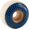 Spitfire Wheels Formula Four Classic Swirl White w/ Blue Skateboard Wheels - 56mm 99a (Set of 4)