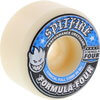 Spitfire Wheels Formula Four Conical Full White w/ Blue Skateboard Wheels - 53mm 99a (Set of 4)