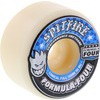 Spitfire Wheels Formula Four Conical Full White w/ Blue Skateboard Wheels - 56mm 99a (Set of 4)