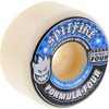 Spitfire Wheels Formula Four Conical Full White w/ Blue Skateboard Wheels - 56mm 99a (Set of 4)