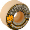 Spitfire Wheels Formula Four Conical White w/ Yellow & Black Skateboard Wheels - 53mm 99a (Set of 4)