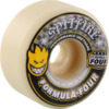 Spitfire Wheels Formula Four Conical White w/ Yellow & Black Skateboard Wheels - 56mm 99a (Set of 4)