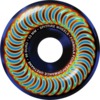 Spitfire Wheels Formula Four Classic Radioactive Black / Blue Swirl Skateboard Wheels - 53mm 99a (Set of 4)