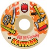 Spitfire Wheels Formula Four Big Beatdown Natural Skateboard Wheels - 60mm 99a (Set of 4)