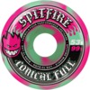 Spitfire Wheels Formula Four Conical Full Pink / Teal Swirl Skateboard Wheels - 53mm 99a (Set of 4)