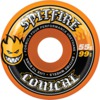 Spitfire Wheels Formula Four Conical Orange Skateboard Wheels - 55mm 99a (Set of 4)