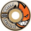Spitfire Wheels Formula Four Radial Full Natural / Orange Skateboard Wheels - 58mm 99a (Set of 4)