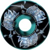Spitfire Wheels Formula Four Radial Bighead Rose Black / Blue Swirl Skateboard Wheels - 56mm 99a (Set of 4)