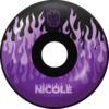 Spitfire Wheels Nicole Hause Kitted Black Skateboard Wheels - 56mm 99a (Set of 4)