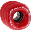 Shark Wheels California Roll Red Skateboard Wheels - 60mm 78a (Set of 4)