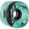 Shark Wheels California Roll Emerald with Black Hubs Skateboard Wheels - 60mm 78a (Set of 4)
