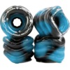 Shark Wheels California Roll Black / Blue Swirl Skateboard Wheels - 60mm 78a (Set of 4)