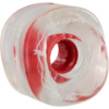 Shark Wheels DNA Clear with Red Hubs Skateboard Wheels - 72mm 78a (Set of 4)