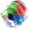 Shark Wheels Firefly Clear with Multi Colored Lights Skateboard Wheels - 70mm 78a (Set of 4)