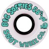 Snot Wheel Co. Big Softies White Skateboard Wheels - 58mm 78a (Set of 4)