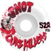 Snot Wheel Co. Curb Killer Conical White Skateboard Wheels - 52mm 99a (Set of 4)