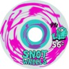 Snot Wheel Co. Swirls Pink / White Skateboard Wheels - 56mm 99a (Set of 4)