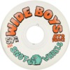 Snot Wheel Co. Wide Boys Clear / Orange Skateboard Wheels - 57mm 101a (Set of 4)