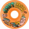 Snot Wheel Co. Jason Adams Spray Cans Conical Neon Orange Skateboard Wheels - 56mm 99a (Set of 4)