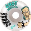 Snot Wheel Co. Dead Dave Bad Boi's White Skateboard Wheels - 54mm 100a (Set of 4)