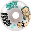 Snot Wheel Co. Dead Dave Dead Boi's White Skateboard Wheels - 52mm 101a (Set of 4)