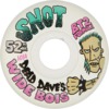 Snot Wheel Co. Dead Dave Wide Boys Clear Skateboard Wheels - 52mm 101a (Set of 4)