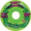 Snot Wheel Co. Swampy Four Hour Conical Neon Green Skateboard Wheels - 55mm 99a (Set of 4)
