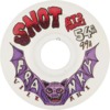 Snot Wheel Co. Franky Villani Conical Clear Skateboard Wheels - 54mm 99a (Set of 4)