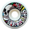 Speedlab Wheels Jay Kelly Artist Series White Skateboard Wheels - 61mm 99a (Set of 4)