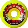 Speedlab Wheels Street Fangs 3.0 Yellow Skateboard Wheels - 54mm 99a (Set of 4)