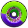 Speedlab Wheels Strangehouse Green / Purple Swirl Skateboard Wheels - 60mm 95a (Set of 4)