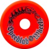Speedlab Wheels Shrimp Red Skateboard Wheels - 54mm 97a (Set of 4)