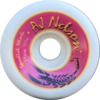 Speedlab Wheels AJ Nelson Pro Model White / Pink Skateboard Wheels - 59mm 101a (Set of 4)