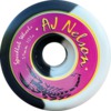 Speedlab Wheels AJ Nelson Pro Model Black / White Split Skateboard Wheels - 59mm 101a (Set of 4)